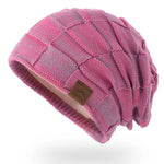 Winter Hat Warm Plus Size Outdoor Knitted Hat Wool Bobble Hat Beanie-Winter Hats-Arimonz-Arimonz