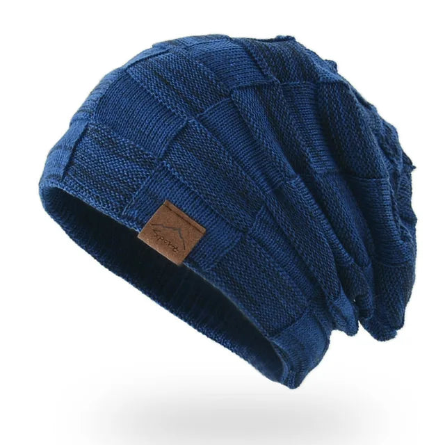 Winter Hat Warm Plus Size Outdoor Knitted Hat Wool Bobble Hat Beanie-Winter Hats-Arimonz-Blue-XL SIZE-Arimonz