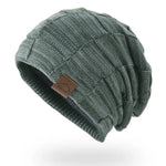 Winter Hat Warm Plus Size Outdoor Knitted Hat Wool Bobble Hat Beanie-Winter Hats-Arimonz-Green-XL SIZE-Arimonz