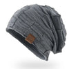 Winter Hat Warm Plus Size Outdoor Knitted Hat Wool Bobble Hat Beanie-Winter Hats-Arimonz-Grey-XL SIZE-Arimonz
