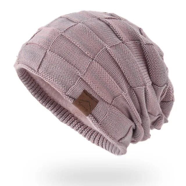 Winter Hat Warm Plus Size Outdoor Knitted Hat Wool Bobble Hat Beanie-Winter Hats-Arimonz-Pink-XL SIZE-Arimonz