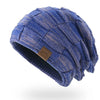 Winter Hat Warm Plus Size Outdoor Knitted Hat Wool Bobble Hat Beanie-Winter Hats-Arimonz-Purple-XL SIZE-Arimonz