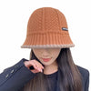 Winter Knitted Bucket Hat Warm Beanie for Women in Retro Style-Bucket Hats-Arimonz-Arimonz