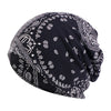 Winter Paisley Pattern Baggy Beanie Hat For Men Women Slouchy Hat Skiing Warm Cap Hip Hop Baggy Cap Chemo Cap Thin Turban-Arimonz-Arimonz