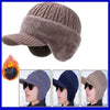 Winter Plush Fur-Lined Earflap Hat Warm Thick Knitted Beanie Cap-Winter Hats-Arimonz-Arimonz