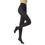 Winter Velvet Pantyhose Dot Tights with Large Elastic Fit Candy Colors-Socks & Tights-Arimonz-Black-fit for 70-80kg-Arimonz