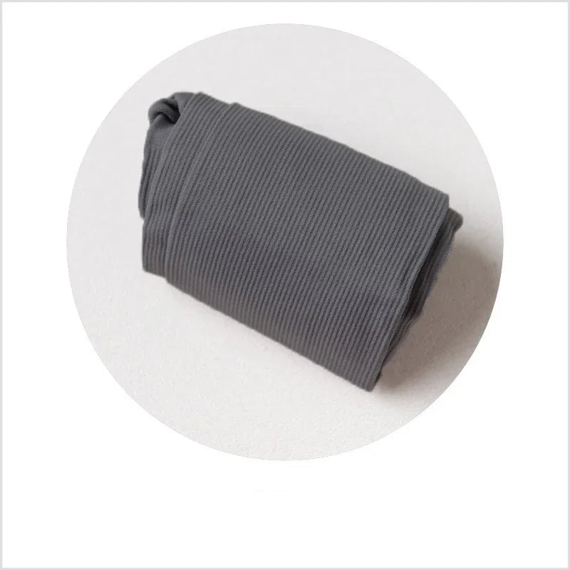 Winter Velvet Pantyhose Tights Warm Solid Striped Lolita Stockings-Socks & Tights-Arimonz-gray-Fit 40kg-70kg-Arimonz