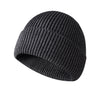 Winter Warm Acrylic Cotton Blend Knitted Fabric Skullies Beanies Hat-Winter Hats-Arimonz-Arimonz