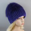 Winter Warm Real Fur Genuine Hat Bomber Beanies Cap for Women-Winter Hats-Arimonz-Purple-Arimonz