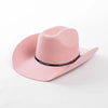 Winter Western Cowboy Hat Warm Wool Felt Fedoras Casual Studded Hat-Winter Hats-Arimonz-Arimonz