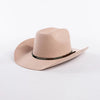 Winter Western Cowboy Hat Warm Wool Felt Fedoras Casual Studded Hat-Winter Hats-Arimonz-Arimonz