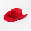 Winter Western Cowboy Hat Warm Wool Felt Fedoras Casual Studded Hat-Winter Hats-Arimonz-Arimonz