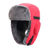 Winter Windproof Fur Warmer Hat Hood Fleece Ski Snow Cap with Earflaps-Winter Hats-Arimonz-Red-Arimonz