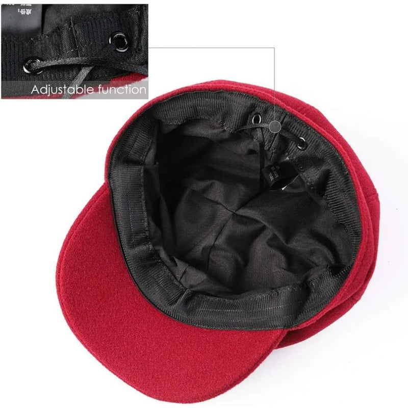 Women Beret Newsboy Hat Autumn Spring Winter French Wool Classic Cap-Winter Hats-Arimonz-Arimonz
