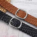 Women Braided Bright Color Belts Ladies Waist Ornament No Holes Belt-Belts-Arimonz-Arimonz