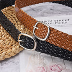 Women Braided Bright Color Belts Ladies Waist Ornament No Holes Belt-Belts-Arimonz-Arimonz