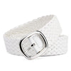 Women Braided Bright Color Belts Ladies Waist Ornament No Holes Belt-Belts-Arimonz-White-105cm/41inches-Arimonz