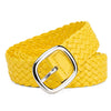 Women Braided Bright Color Belts Ladies Waist Ornament No Holes Belt-Belts-Arimonz-Yellow-105cm/41inches-Arimonz