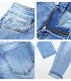 Women Cargo Jeans New Classic Multiple Pockets Jeans Women Denim Pants-Skinny Jeans-Arimonz-Arimonz