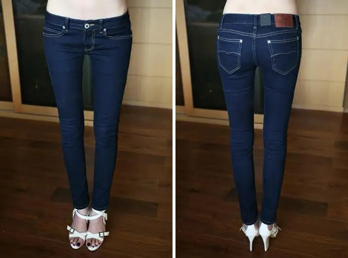 Women Casual Low Waist Stretch Pencil Skinny Jeans Fashion Jeans-Skinny Jeans-Arimonz-Arimonz