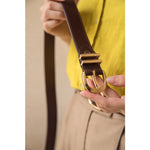 Women Cow Leather Horseshoe Buckle Sewing Retro Designer Jeans Belt-Belts-Arimonz-Arimonz