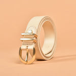 Women Cow Leather Horseshoe Buckle Sewing Retro Designer Jeans Belt-Belts-Arimonz-Beige-95cm/37inches-Arimonz
