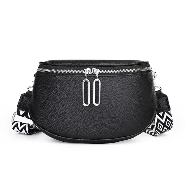 Women Genuine Leather Women Bag Messenger Bag Cow Leather Women Handbag-Handbags-Arimonz-Black-Arimonz