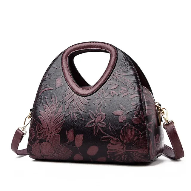 Women Handbags Hand Hobos Bag Shoulder Bag Flower Crossbody Bags-Handbags-Arimonz-Purple-Arimonz