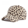 Women Leopard Pattern Corduroy Baseball Cap Men Retro Snapback Hat-Women's Caps-Arimonz-Beige-Arimonz