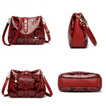 Women Retro Printed Shoulder Bag Crossbody Messenger Handbag-Handbags-Arimonz-Arimonz