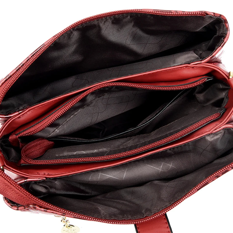 Women Retro Printed Shoulder Bag Crossbody Messenger Handbag-Handbags-Arimonz-Arimonz