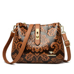 Women Retro Printed Shoulder Bag Crossbody Messenger Handbag-Handbags-Arimonz-Yellow-Arimonz