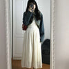 Women Short Denim Tassels Jacket Jean Coat-Jean Jackets-Arimonz-Arimonz