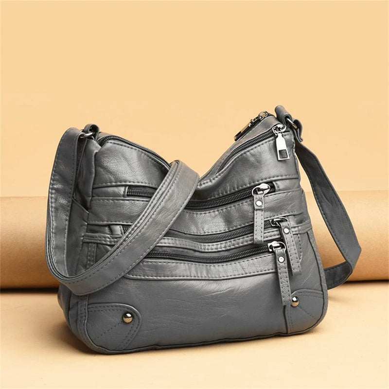 Women Shoulder Bag Multi-Layer Pockets Classic Crossbody Bag-Handbags-Arimonz-Arimonz