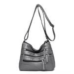Women Shoulder Bag Multi-Layer Pockets Classic Crossbody Bag-Handbags-Arimonz-Gray-21-Arimonz