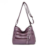 Women Shoulder Bag Multi-Layer Pockets Classic Crossbody Bag-Handbags-Arimonz-Purple-21-Arimonz