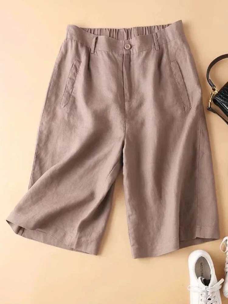 Women Summer Shorts Casual Outfits for Women Oversize Loose Shorts-Shorts-Arimonz-Card brown-L-Arimonz
