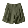 Women Summer Shorts Fashion Elastic High Waist Solid Color Shorts-Shorts-Arimonz-Arimonz