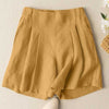Women Summer Shorts Fashion Elastic High Waist Solid Color Shorts-Shorts-Arimonz-Arimonz