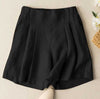 Women Summer Shorts Fashion Elastic High Waist Solid Color Shorts-Shorts-Arimonz-Arimonz