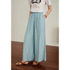 Women Thin Trousers Cool Draped Long Pants Elastic Waist Trouser-Pants-Arimonz-Arimonz