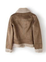 Women Winter Vintage Fur Jacket Lapel Long Sleeves Jacket Outwear-Fuzzy Jackets-Arimonz-Arimonz