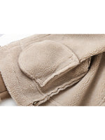 Women Winter Vintage Fur Jacket Lapel Long Sleeves Jacket Outwear-Fuzzy Jackets-Arimonz-Arimonz