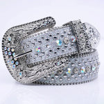 Women's Jeans Rhinestone Shiny Rivet Design Y2K Style Denim Shiny Belt-Belts-Arimonz-105CM/41inches-Arimonz