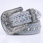 Women's Jeans Rhinestone Shiny Rivet Design Y2K Style Denim Shiny Belt-Belts-Arimonz-Arimonz