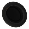 Wool Black Billycock Fedora Hat Elegant Roll Brim Concave Convex Hat-Hats-Arimonz-Arimonz