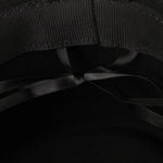 Wool Black Billycock Fedora Hat Elegant Roll Brim Concave Convex Hat-Hats-Arimonz-Arimonz