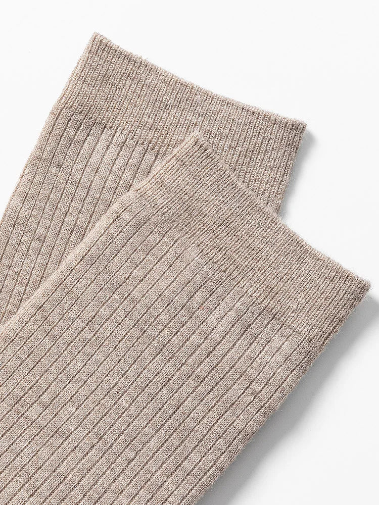 Wool Blend Calf Length Stockings Winter Warm Knitted Long Socks-Socks & Tights-Arimonz-Arimonz