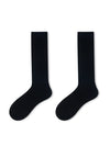 Wool Blend Calf Length Stockings Winter Warm Knitted Long Socks-Socks & Tights-Arimonz-Black-One Size-Arimonz