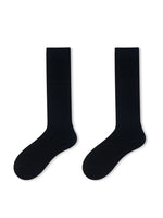 Wool Blend Calf Length Stockings Winter Warm Knitted Long Socks-Socks & Tights-Arimonz-Black-One Size-Arimonz